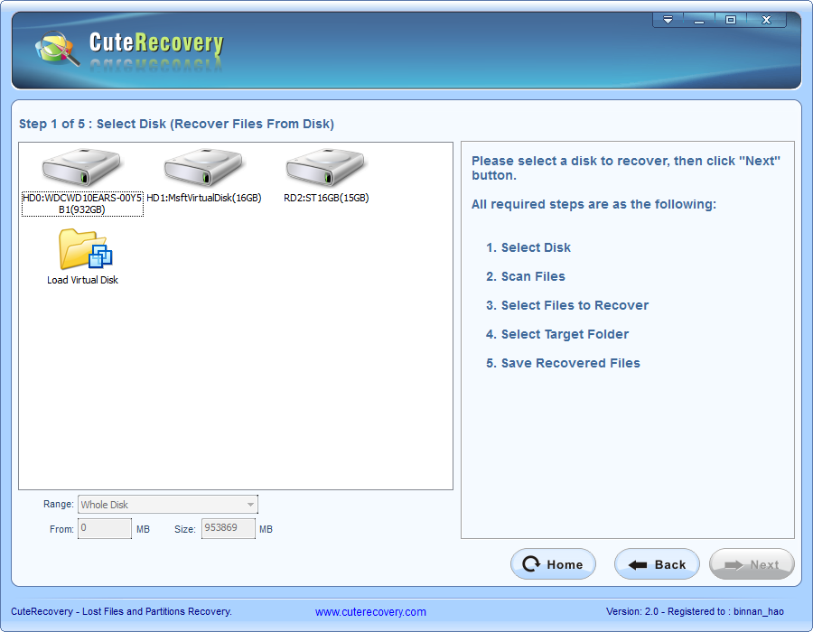 Whole Disk File Recovery - All Steps